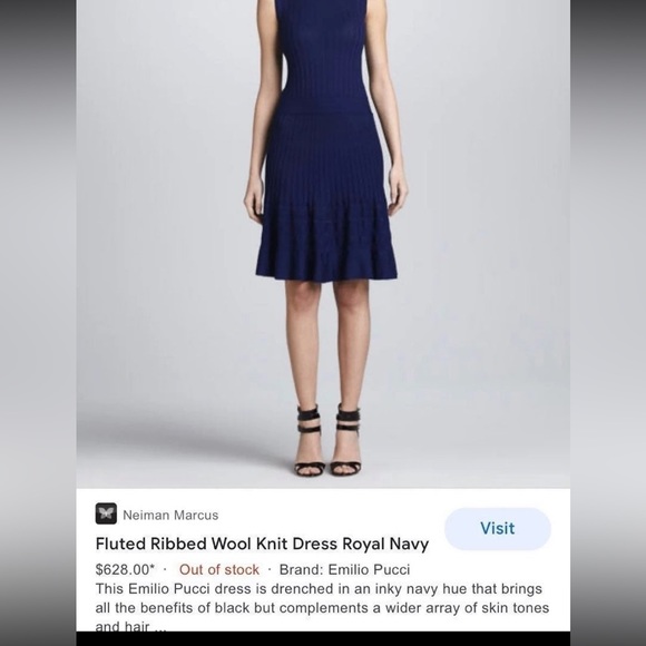 Emilio Pucci Virgin Wool Dress - Picture 2 of 4